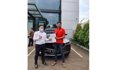 Terimakasih atas kepercayaan pak Tessar untuk pembelian mazda CX5 GT machine grey melalu Tri mazda